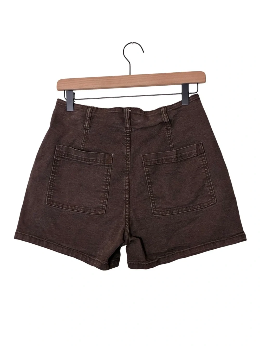 Universal Thread | Brown high rise midi cotton shorts sailor cut size 6/28